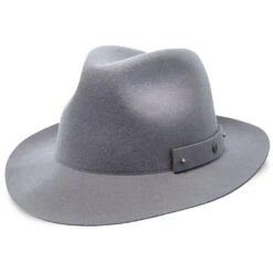 Journey - Walrus Hats Wool Felt Fedora Crushable Hat - H7009 -Bailey Store walrus hats fedora grey large journey walrus hats navy wool felt fedora crushable hat h7009 hat 16524402622604