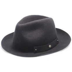 Journey - Walrus Hats Wool Felt Fedora Crushable Hat - H7009 -Bailey Store walrus hats fedora journey walrus hats navy wool felt fedora crushable hat h7009 hat 16524402688140