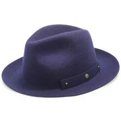 Journey - Walrus Hats Wool Felt Fedora Crushable Hat - H7009 -Bailey Store walrus hats fedora journey walrus hats navy wool felt fedora crushable hat h7009 hat 16713255354508
