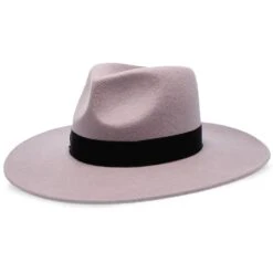 Capri - Walrus Hats Wide Brim Wool Felt Fedora Hat -Bailey Store walrus hats fedora lilac one size fits most capri walrus hats wide brim wool felt fedora hat hat 16524567642252