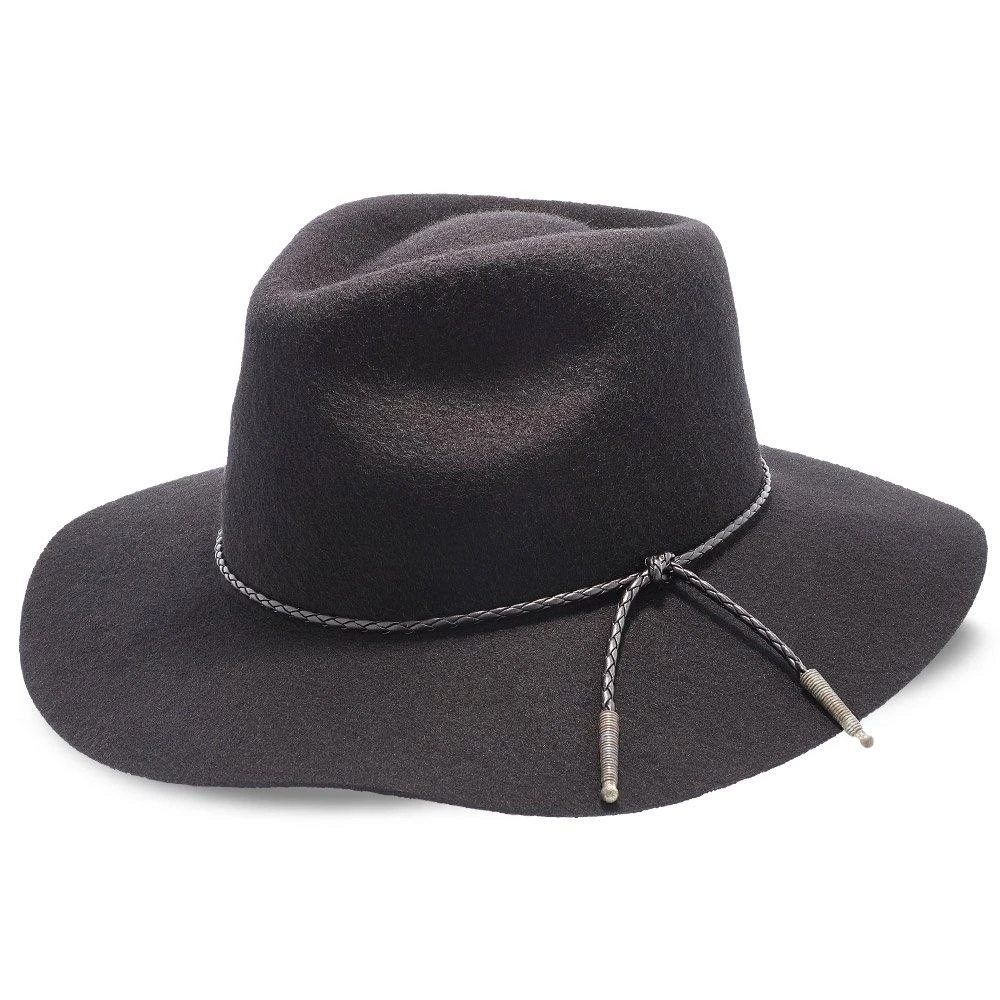 Monterey - Walrus Hats Light Brown Wool Felt Wide Brim Fedora Hat - H7010 2 Monterey - Walrus Hats Light Brown Wool Felt Wide Brim Fedora Hat - H7010 - Image 2