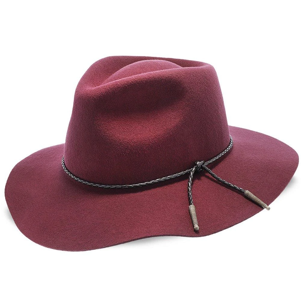 Monterey - Walrus Hats Light Brown Wool Felt Wide Brim Fedora Hat - H7010 3 Monterey - Walrus Hats Light Brown Wool Felt Wide Brim Fedora Hat - H7010 - Image 3