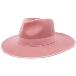 Capri - Walrus Hats Wide Brim Wool Felt Fedora Hat -Bailey Store walrus hats fedora pink one size fits most capri walrus hats wide brim wool felt fedora hat hat 16524567838860