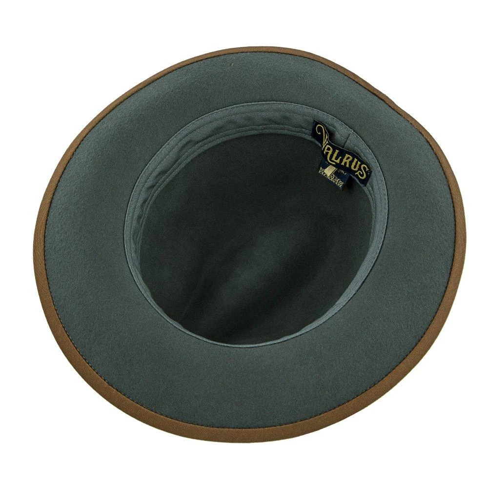 Pinnacle - Walrus Hats Sage Wool Felt Fedora Hat - H7022 7 Pinnacle - Walrus Hats Sage Wool Felt Fedora Hat - H7022 - Image 7