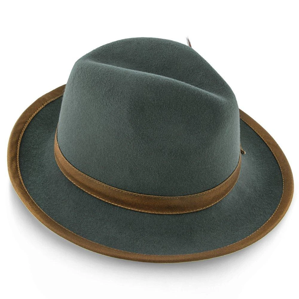 Pinnacle - Walrus Hats Sage Wool Felt Fedora Hat - H7022 4 Pinnacle - Walrus Hats Sage Wool Felt Fedora Hat - H7022 - Image 4