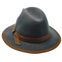 Pinnacle - Walrus Hats Sage Wool Felt Fedora Hat - H7022 30 Pinnacle - Walrus Hats Sage Wool Felt Fedora Hat - H7022 -Bailey Store walrus hats fedora pinnacle walrus hats sage wool felt fedora hat h7022 hat 17260475220108