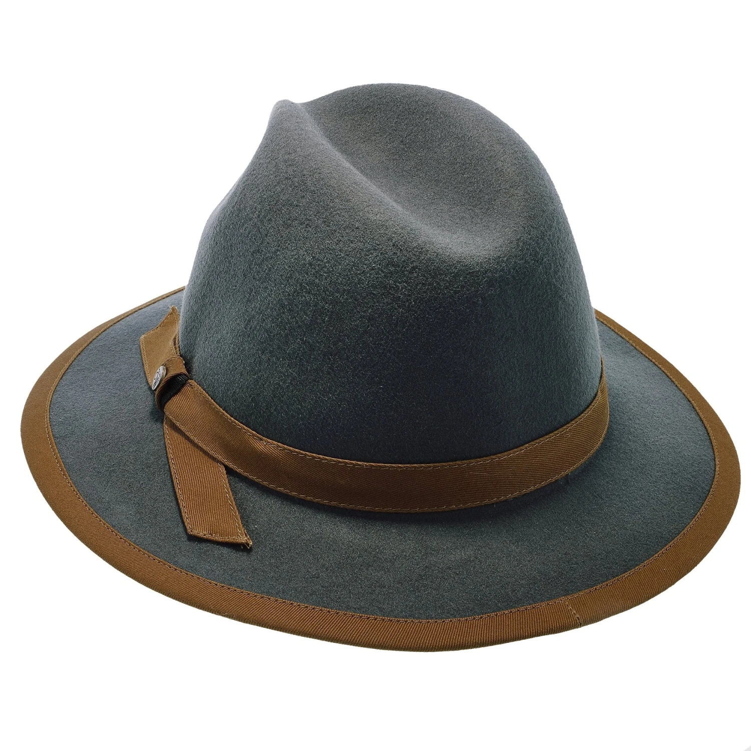 Pinnacle - Walrus Hats Sage Wool Felt Fedora Hat - H7022 11 Pinnacle - Walrus Hats Sage Wool Felt Fedora Hat - H7022 - Image 11