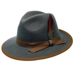 Pinnacle - Walrus Hats Sage Wool Felt Fedora Hat - H7022 35 Pinnacle - Walrus Hats Sage Wool Felt Fedora Hat - H7022 -Bailey Store walrus hats fedora pinnacle walrus hats sage wool felt fedora hat h7022 hat 17260590530700