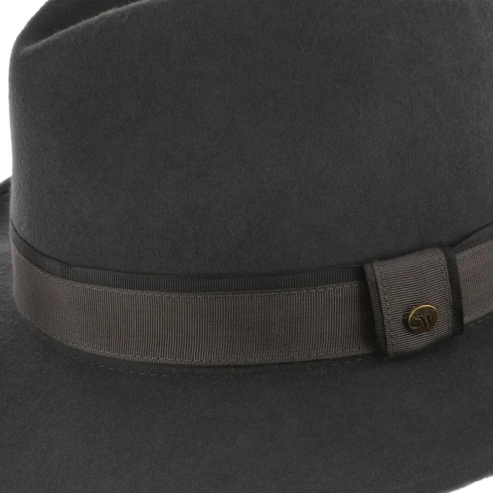 Tampa - Walrus Hats Grey Center Dent Wool Felt Fedora Hat 6 Tampa - Walrus Hats Grey Center Dent Wool Felt Fedora Hat - Image 6
