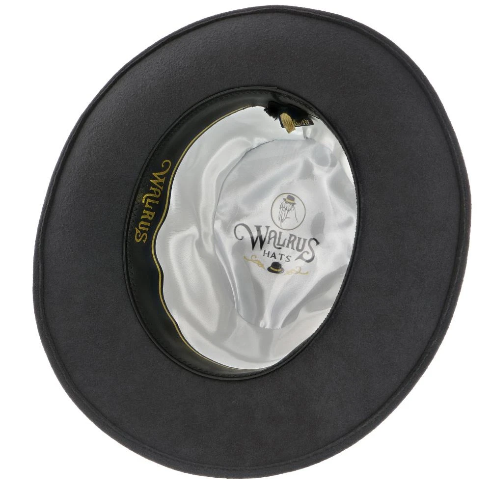 Tampa - Walrus Hats Grey Center Dent Wool Felt Fedora Hat 8 Tampa - Walrus Hats Grey Center Dent Wool Felt Fedora Hat - Image 8