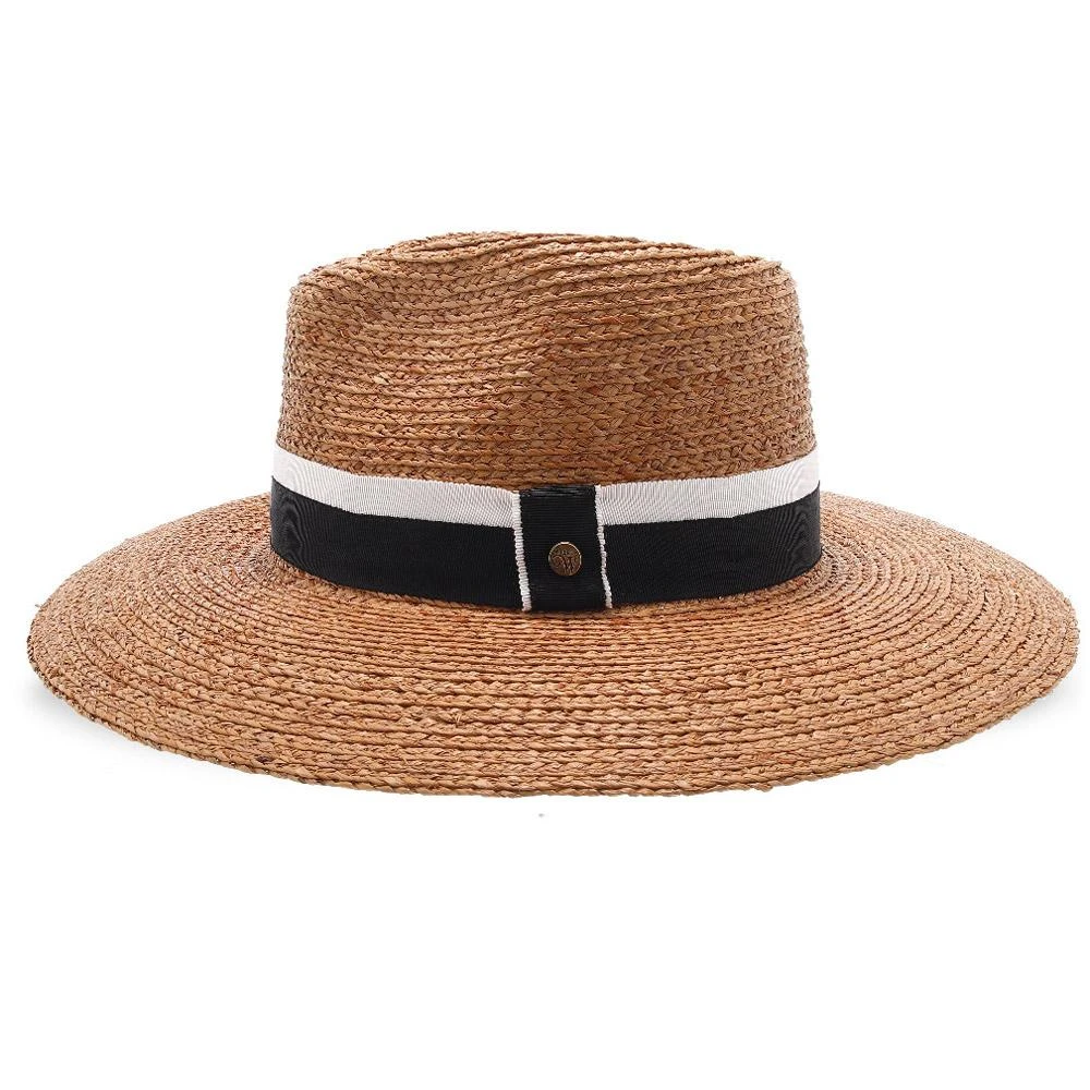South Beach - Walrus Hats Natural Raffia Straw Fedora Hat 6 South Beach - Walrus Hats Natural Raffia Straw Fedora Hat - Image 6