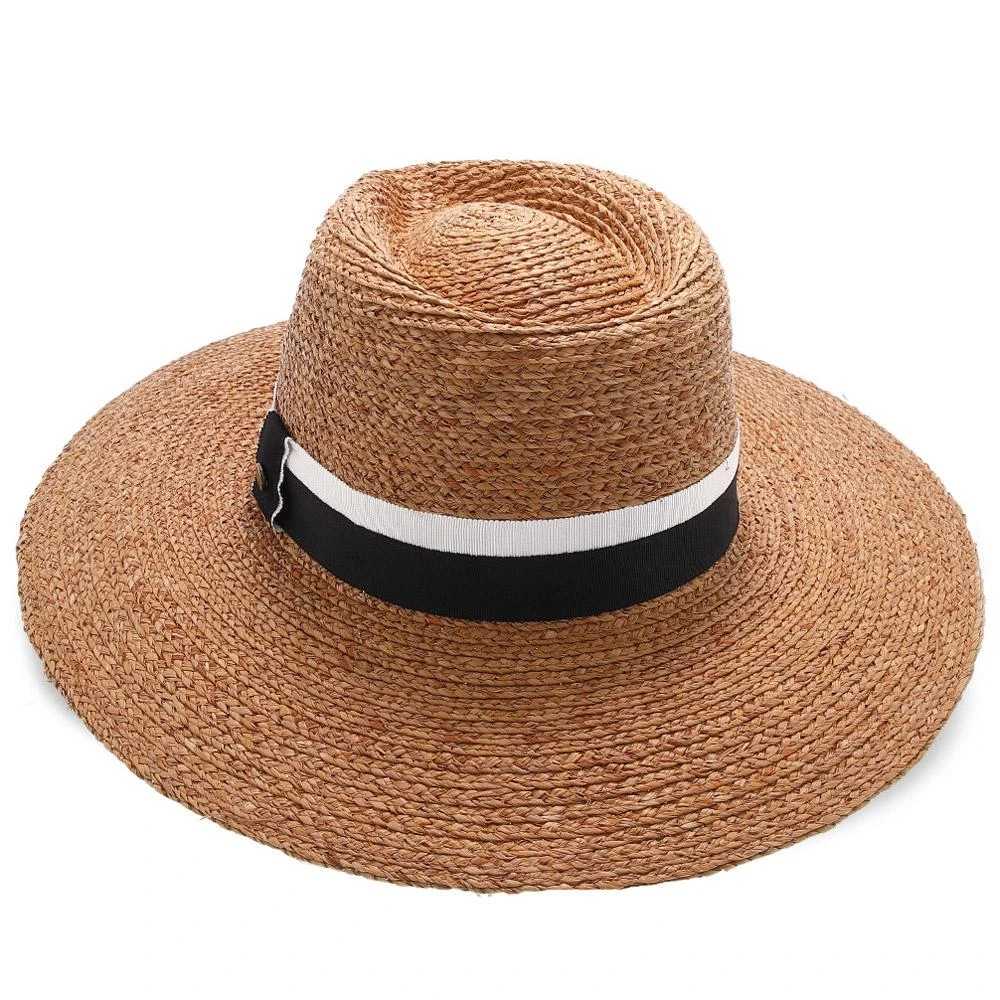 South Beach - Walrus Hats Natural Raffia Straw Fedora Hat 8 South Beach - Walrus Hats Natural Raffia Straw Fedora Hat - Image 8