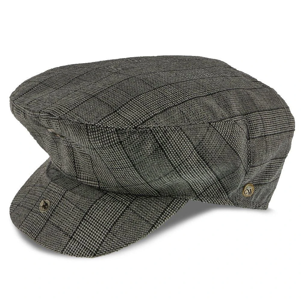 Director - Walrus Hats Grey Plaid Polyester Ivy Cap 3 Director - Walrus Hats Grey Plaid Polyester Ivy Cap - Image 3
