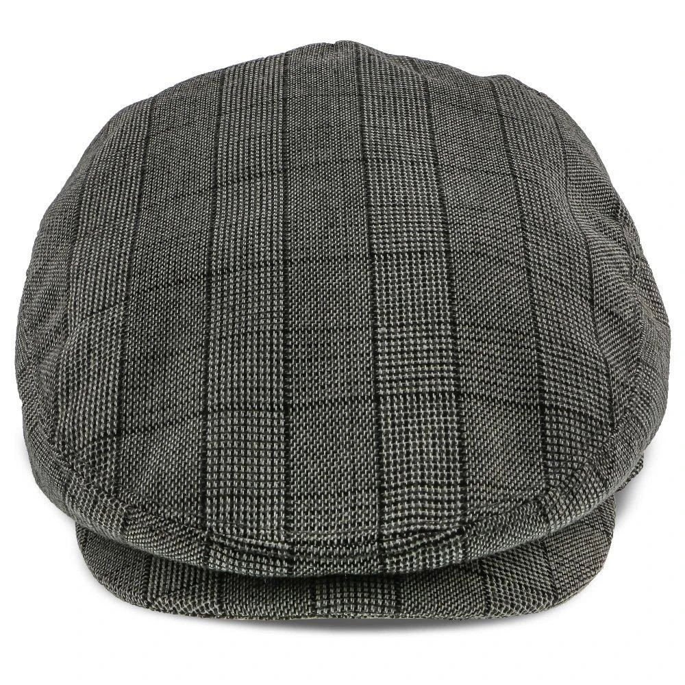 Director - Walrus Hats Grey Plaid Polyester Ivy Cap 4 Director - Walrus Hats Grey Plaid Polyester Ivy Cap - Image 4