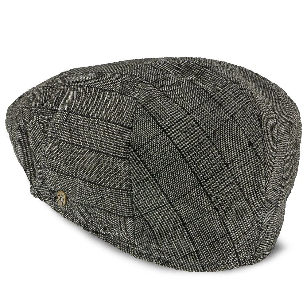 Director - Walrus Hats Grey Plaid Polyester Ivy Cap 6 Director - Walrus Hats Grey Plaid Polyester Ivy Cap - Image 6