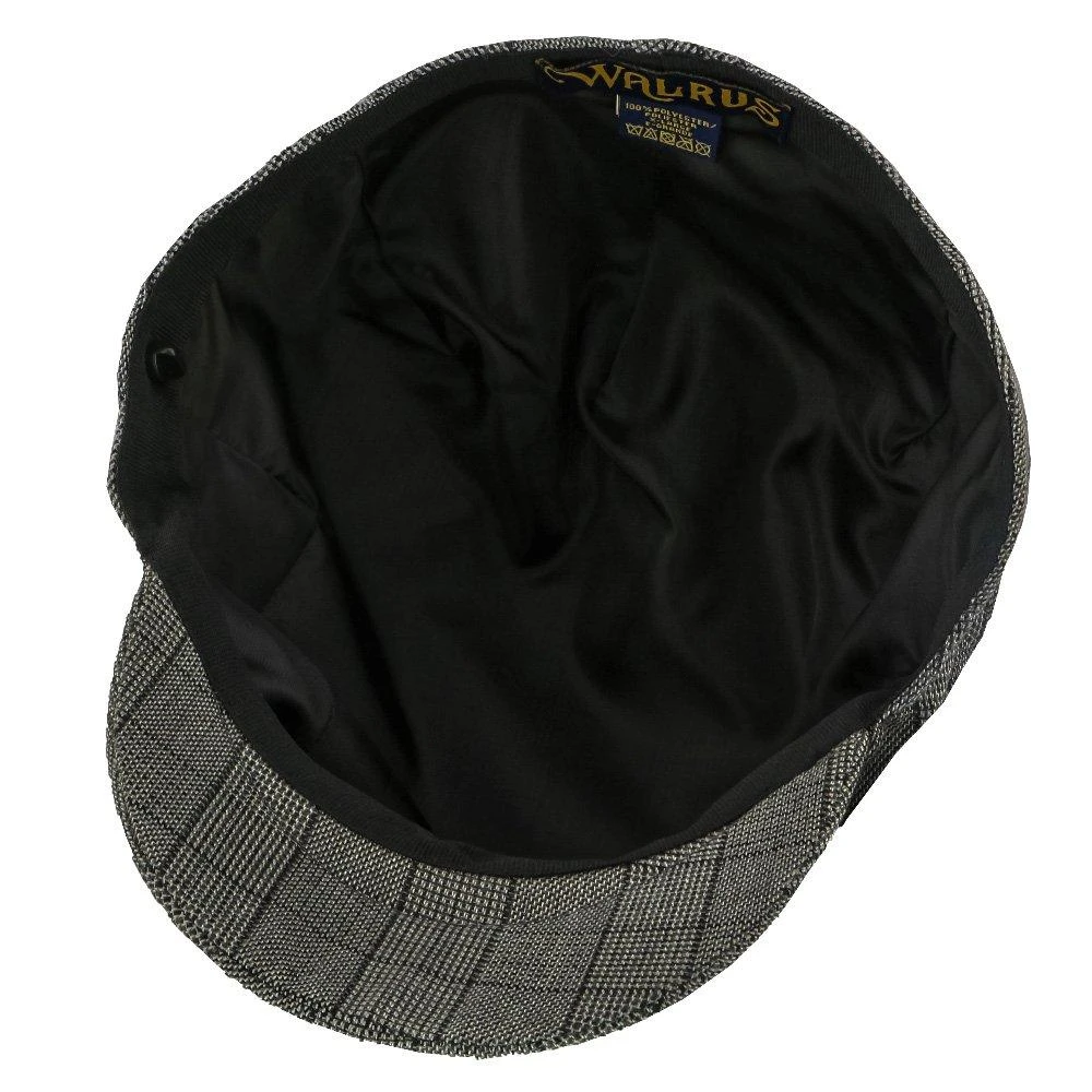 Director - Walrus Hats Grey Plaid Polyester Ivy Cap 8 Director - Walrus Hats Grey Plaid Polyester Ivy Cap - Image 8