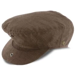 Downtown - Walrus Hats Linen/Cotton Blend Ivy Cap -Bailey Store walrus hats ivy downtown walrus hats mocha linen cotton blend ivy cap hat 16524492243084