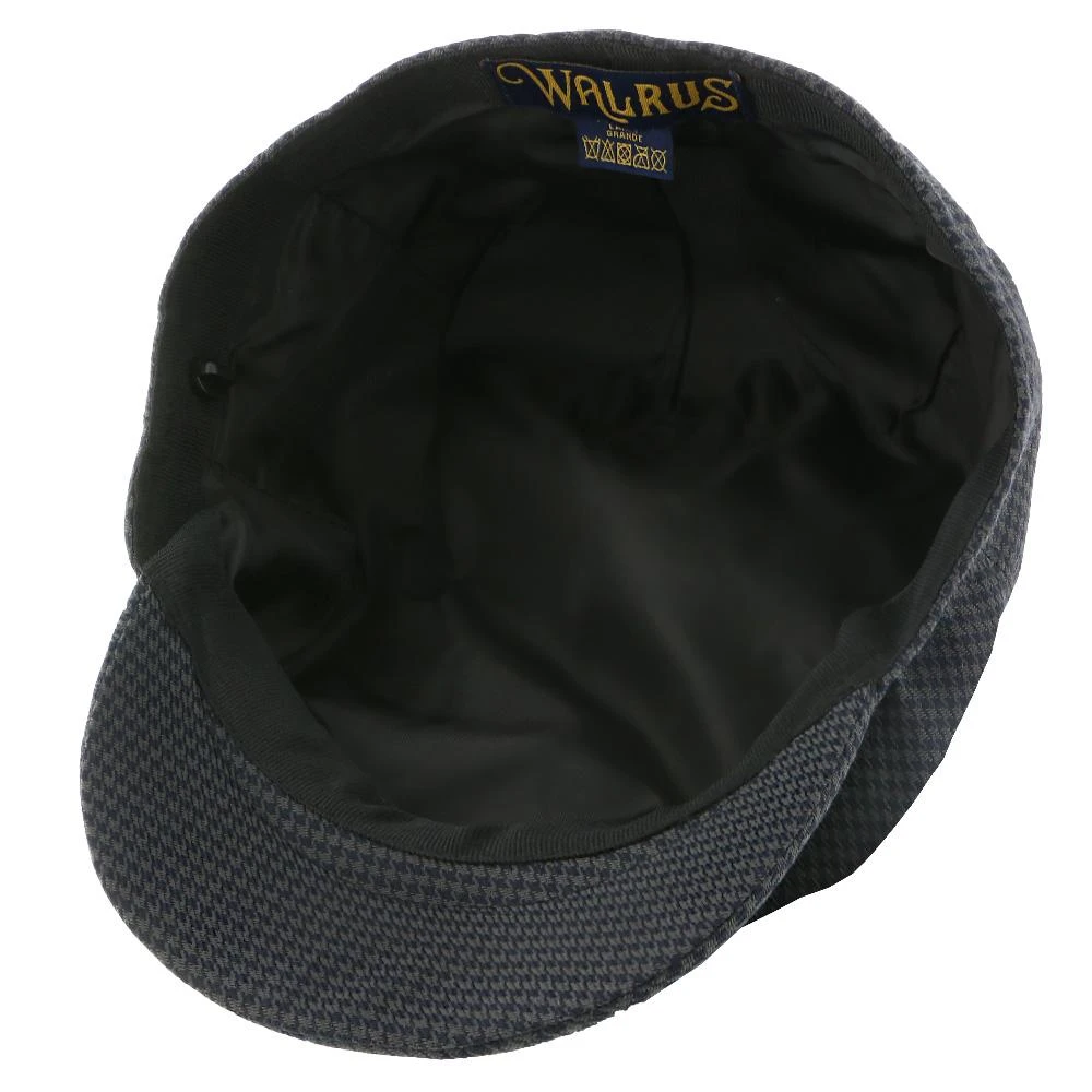 The Blazer - Walrus Hats Navy/Green Houndstooth Polyester Ivy Cap 8 The Blazer - Walrus Hats Navy/Green Houndstooth Polyester Ivy Cap - Image 8