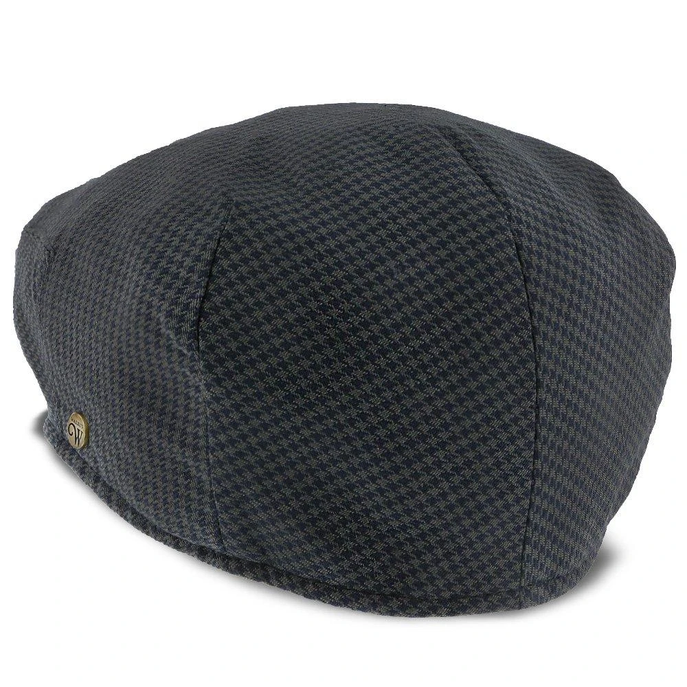 The Blazer - Walrus Hats Navy/Green Houndstooth Polyester Ivy Cap 6 The Blazer - Walrus Hats Navy/Green Houndstooth Polyester Ivy Cap - Image 6