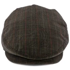 The Fairway - Walrus Hats Brown/Red Plaid Polyester Ivy Cap -Bailey Store walrus hats ivy the fairway walrus hats brown red plaid polyester ivy cap hat 16708016275596