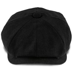 Boardwalk - Walrus Hats Black Linen/Cotton Blend 8 Panel Newsboy Cap -Bailey Store walrus hats newsboy boardwalk walrus hats black linen cotton blend 8 panel newsboy cap hat 16524483952780