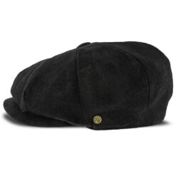 Boardwalk - Walrus Hats Black Linen/Cotton Blend 8 Panel Newsboy Cap -Bailey Store walrus hats newsboy boardwalk walrus hats black linen cotton blend 8 panel newsboy cap hat 16524483985548