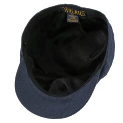 Denim Eight - Walrus Hats Navy Cotton 8 Panel Newsboy Cap -Bailey Store walrus hats newsboy denim eight walrus hats navy cotton 8 panel newsboy cap hat 16524504301708