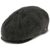 Shelby - Walrus Hats Grey Herringbone Wool Blend 8 Panel Kids Newsboy Cap (Toddler, Boys, Youth)