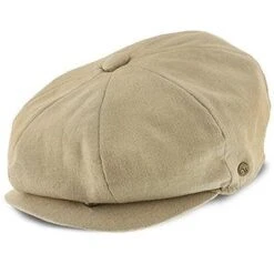 Hampton - Walrus Hats Sand Linen 8 Panel Newsboy Cap -Bailey Store walrus hats newsboy tan large hampton walrus hats sand linen 8 panel newsboy cap hat 16556543246476