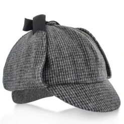 Fox & Hound - Walrus Hats Multi-colored Wool Blend Checkered Sherlock Holmes Deerstalker Hat -Bailey Store walrus hats sherlock fox hound walrus hats multi colored wool blend checkered sherlock holmes deerstalker hat hat 16524379652236