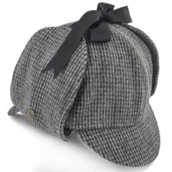 Fox & Hound - Walrus Hats Multi-colored Wool Blend Checkered Sherlock Holmes Deerstalker Hat -Bailey Store walrus hats sherlock fox hound walrus hats multi colored wool blend checkered sherlock holmes deerstalker hat hat 16524379783308