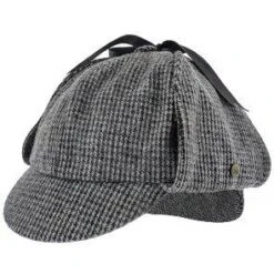 Fox & Hound - Walrus Hats Multi-colored Wool Blend Checkered Sherlock Holmes Deerstalker Hat -Bailey Store walrus hats sherlock grey large fox hound walrus hats multi colored wool blend checkered sherlock holmes deerstalker hat hat 16556523978892