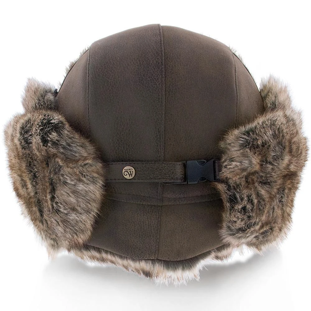Walrus Hats Faux Fur Brown Trapper Hat 13 Walrus Hats Faux Fur Brown Trapper Hat - Image 13