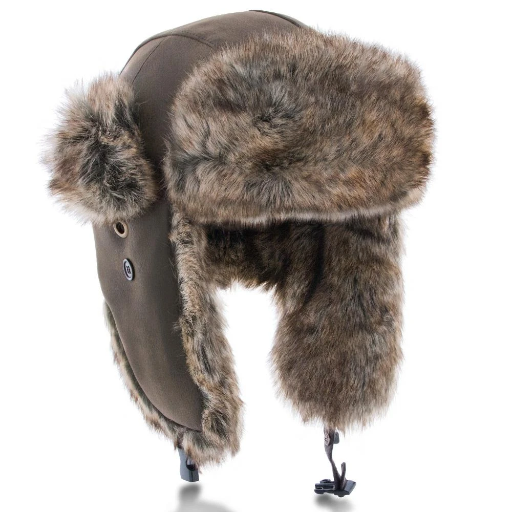 Walrus Hats Faux Fur Brown Trapper Hat 5 Walrus Hats Faux Fur Brown Trapper Hat - Image 5