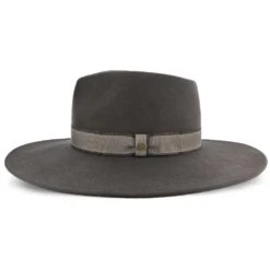 Stingray - Walrus Hats Grey Wide Brim Wool Felt Fedora Hat -Bailey Store walrus hats wide brim grey one size fits most stingray walrus hats grey wide brim wool felt fedora hat hat 16708894032012